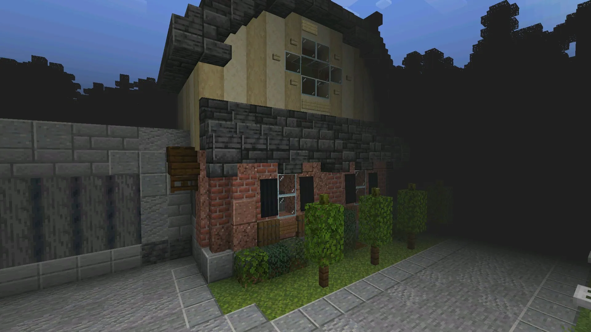 Дом из мода на паранормальные явления в Майнкрафт ПЕ