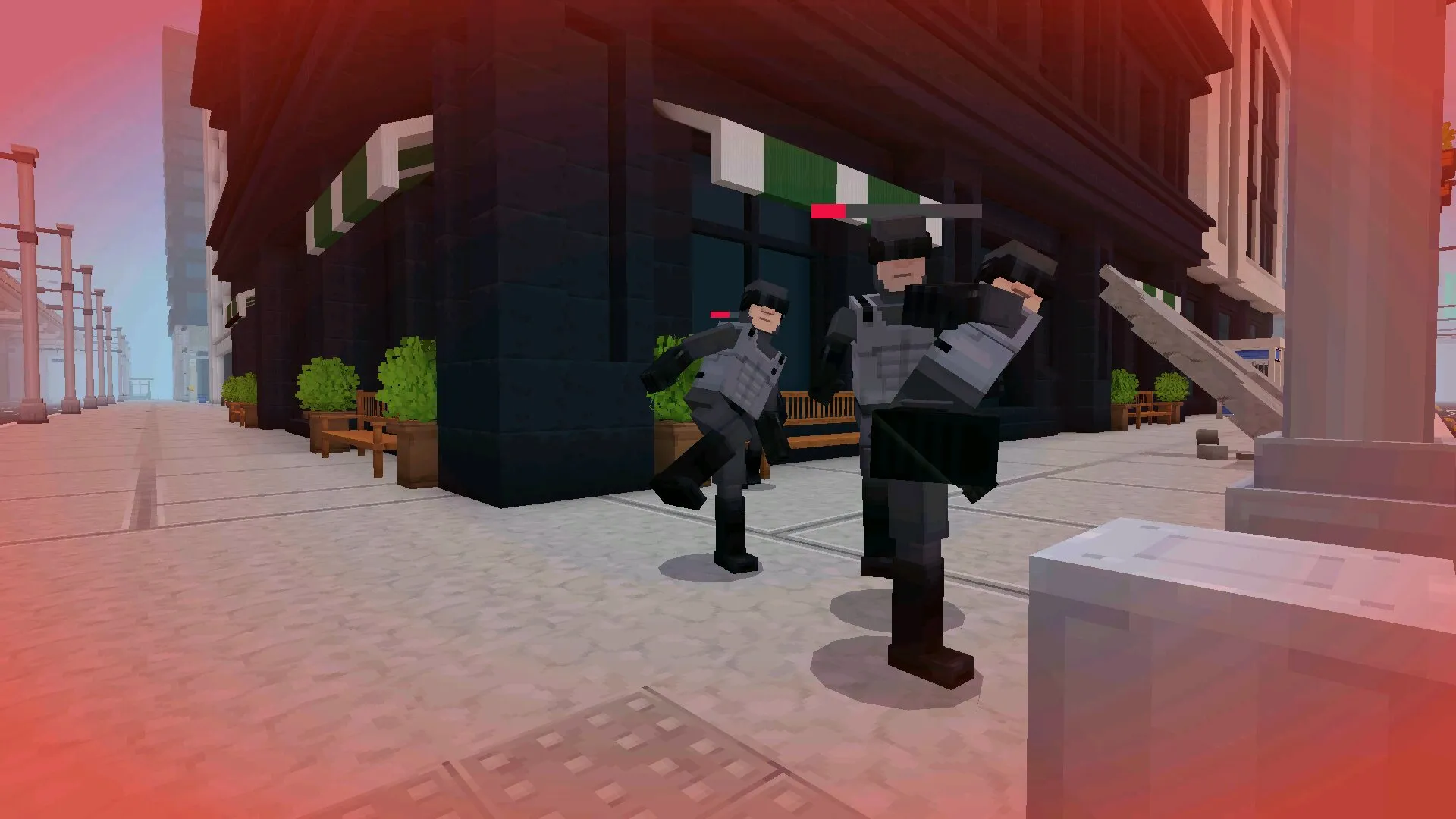 Драка из мода на Суперсемейку в Майнкрафт ПЕ