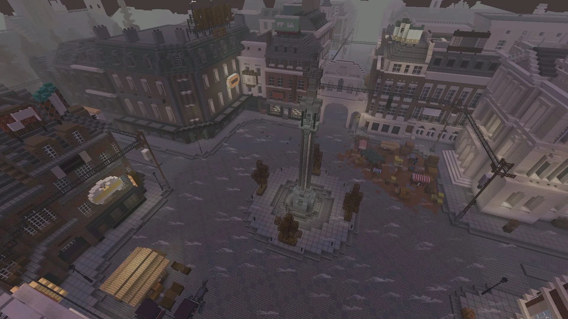 Город из мода Шерлок Холмс в Майнкрафт ПЕ