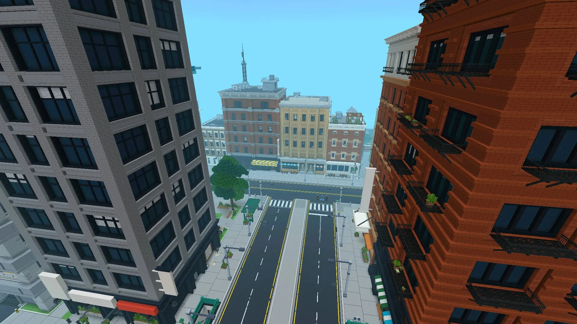 Город из мода на Суперсемейку в Майнкрафт ПЕ