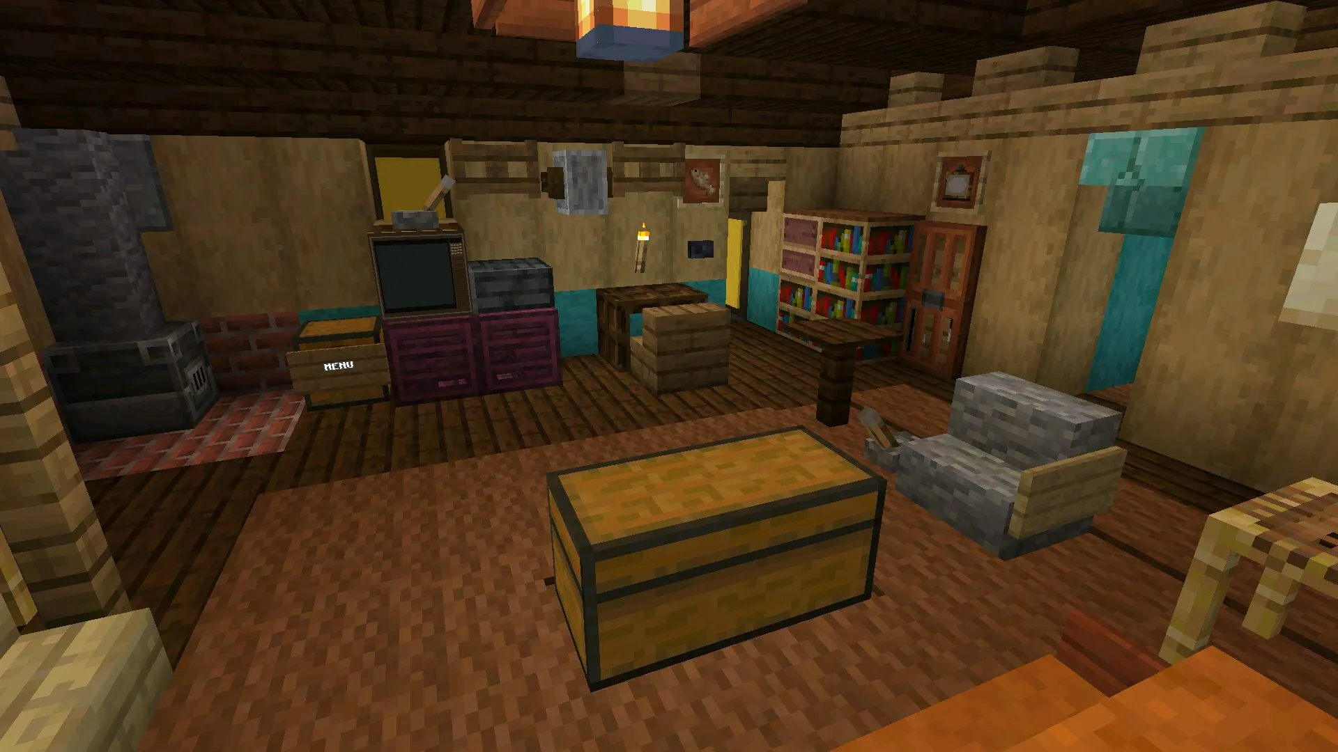 Комната из мода на странные дела в Майнкрафт ПЕ