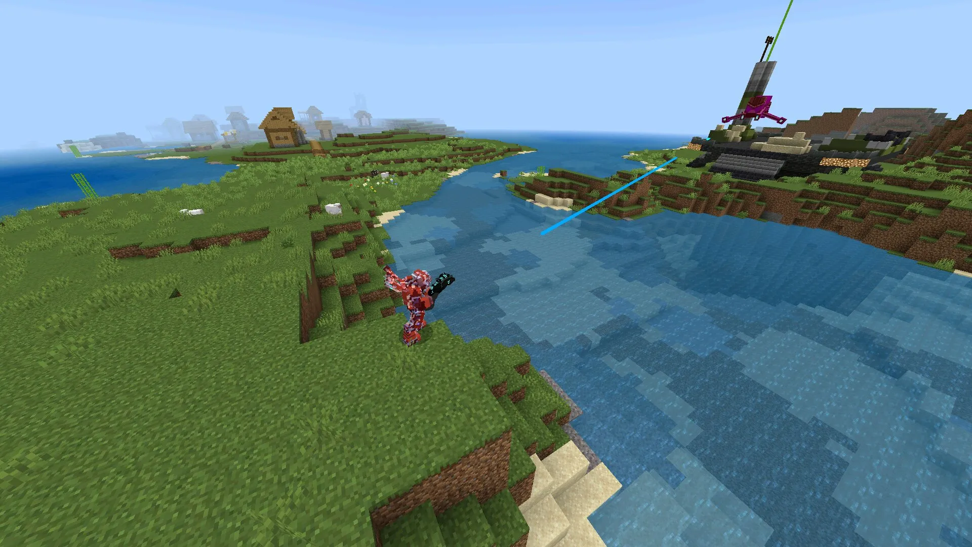 Перестрелка из мода Хало в Майнкрафт ПЕ