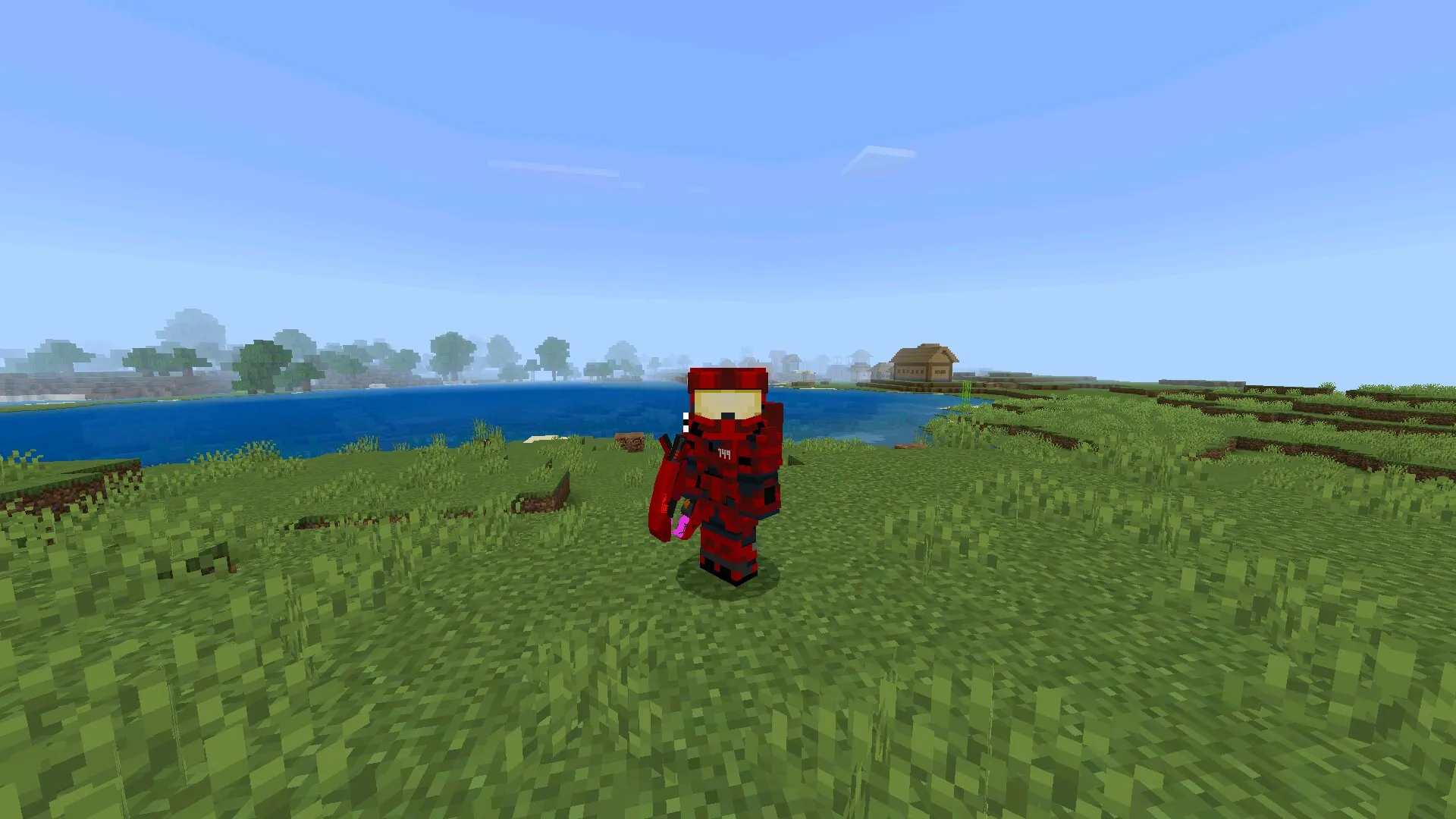 Персонаж из мода Хало в Майнкрафт ПЕ