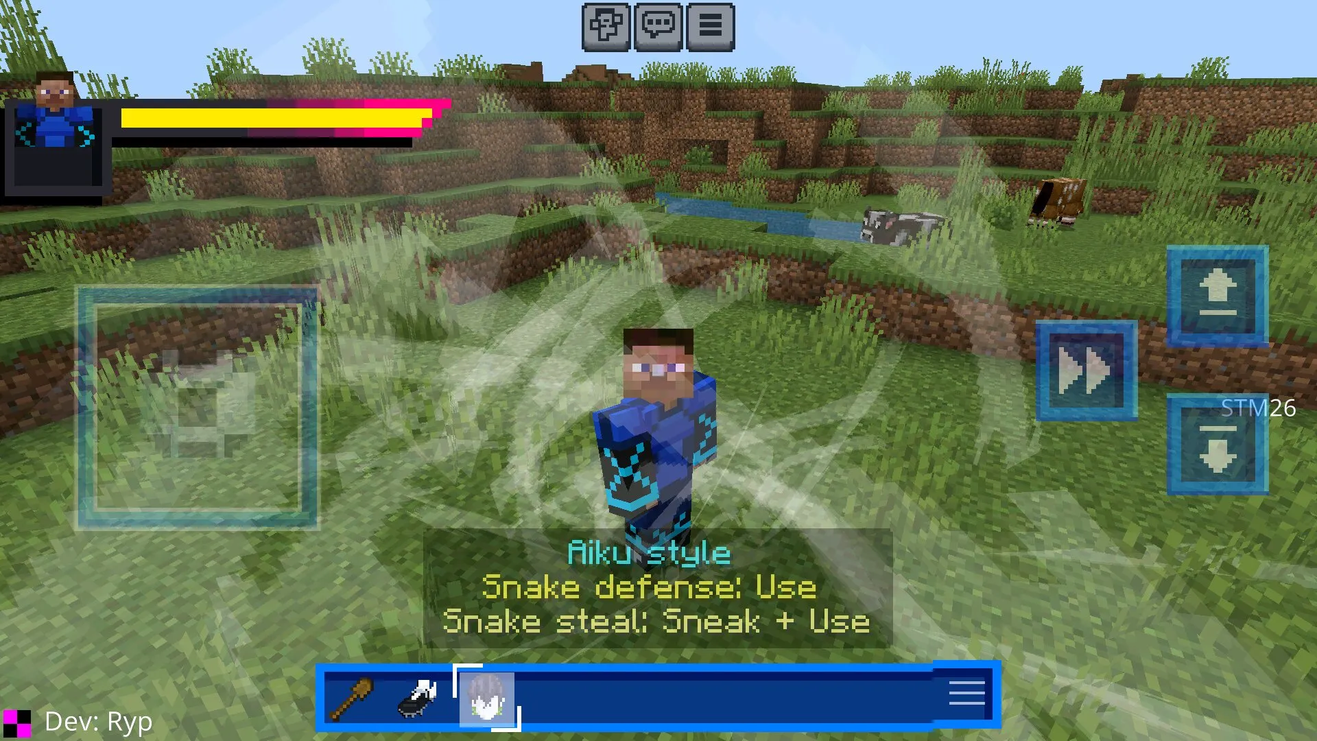 Скилл из мода на Блю Лок в Майнкрафт ПЕ