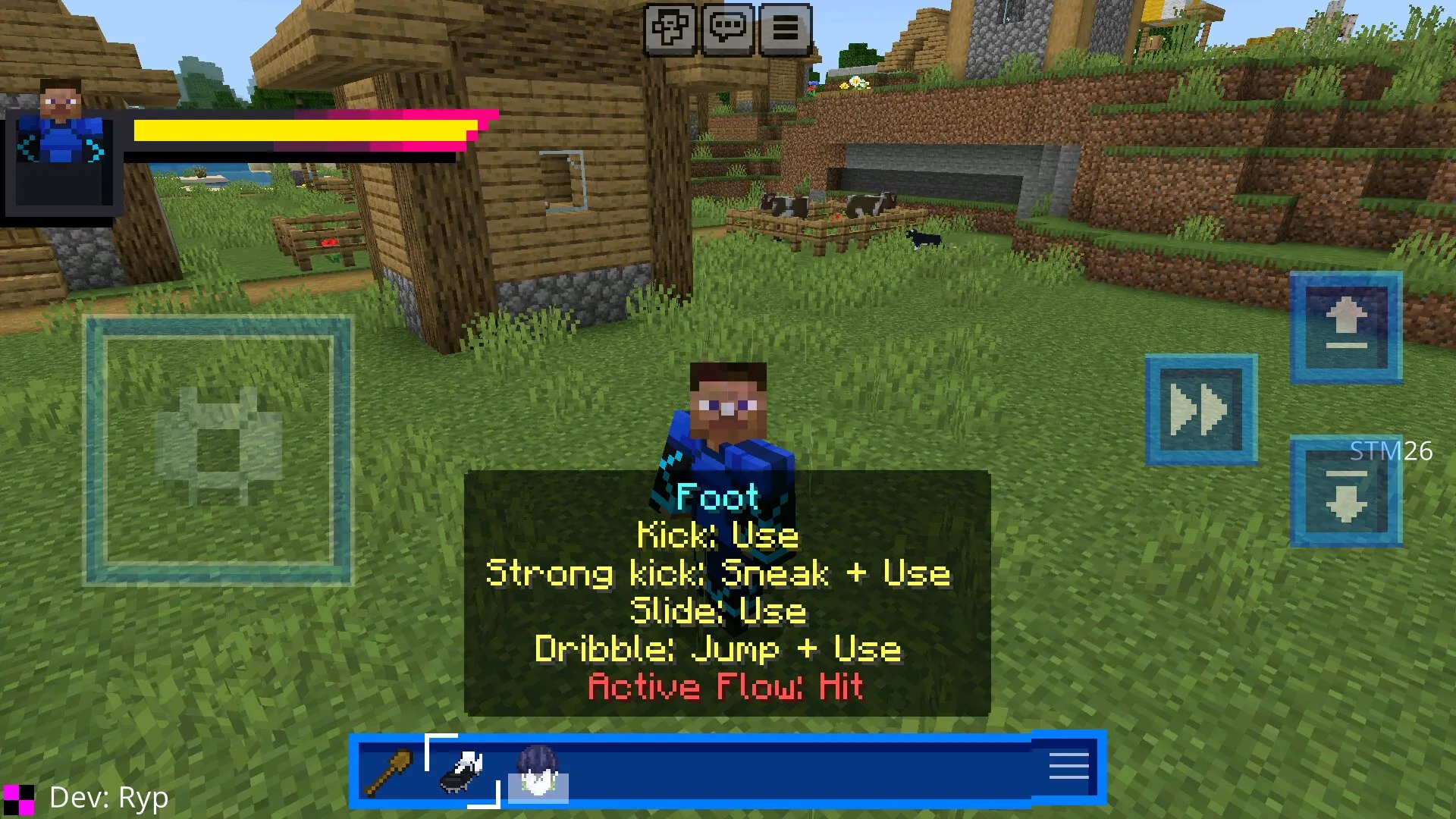 Способность из мода на Блю Лок в Майнкрафт ПЕ