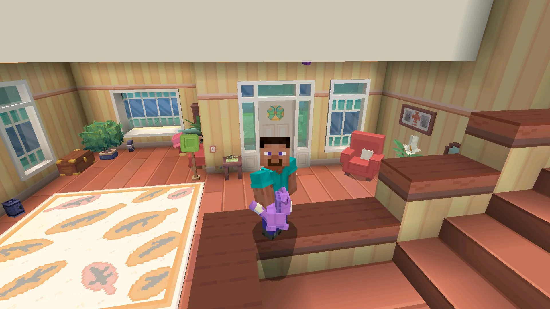 Стив из мода Дом Блуи в Майнкрафт ПЕ