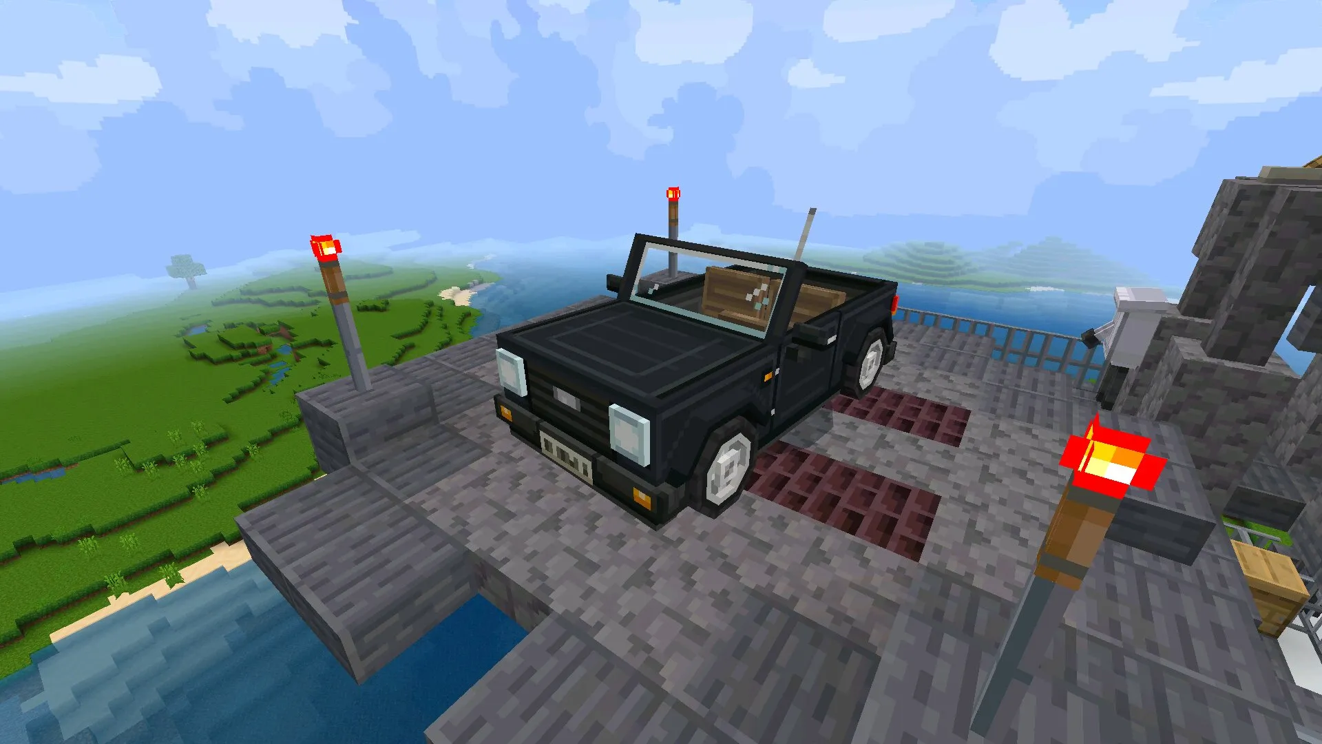 Мод на Летающие Машины в Майнкрафт ПЕ