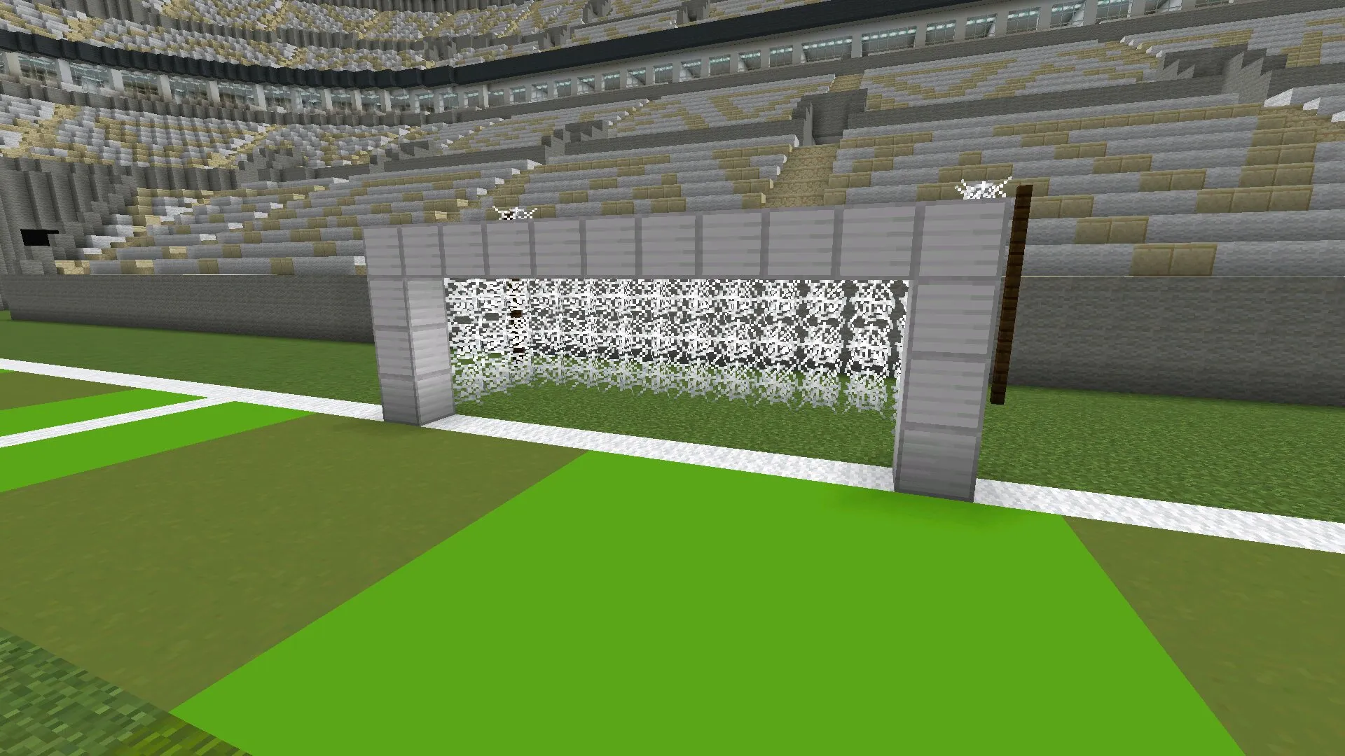 Ворота из карты Стадиона в Майнкрафт ПЕ