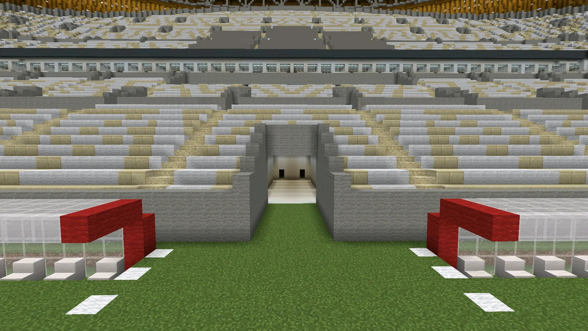 Выход из карты Стадиона в Майнкрафт ПЕ