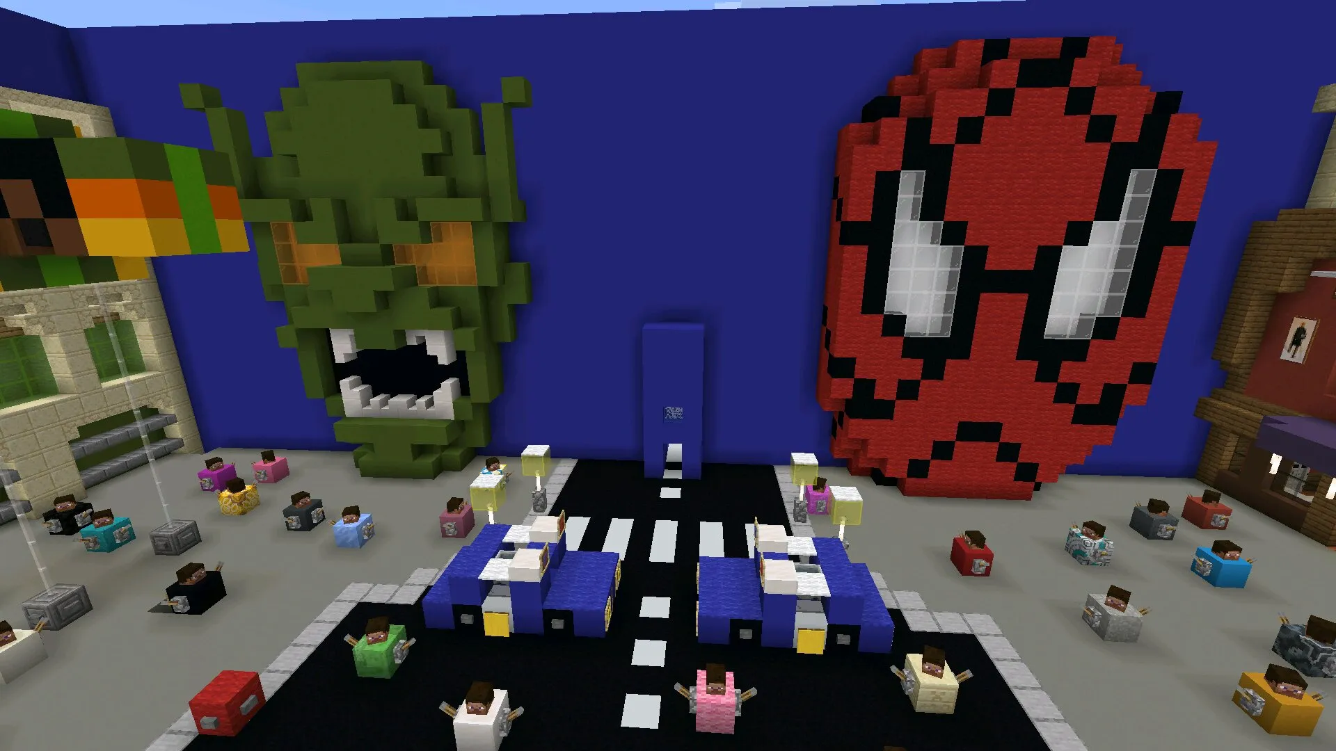 Герои из карты на прятки в Майнкрафт ПЕ