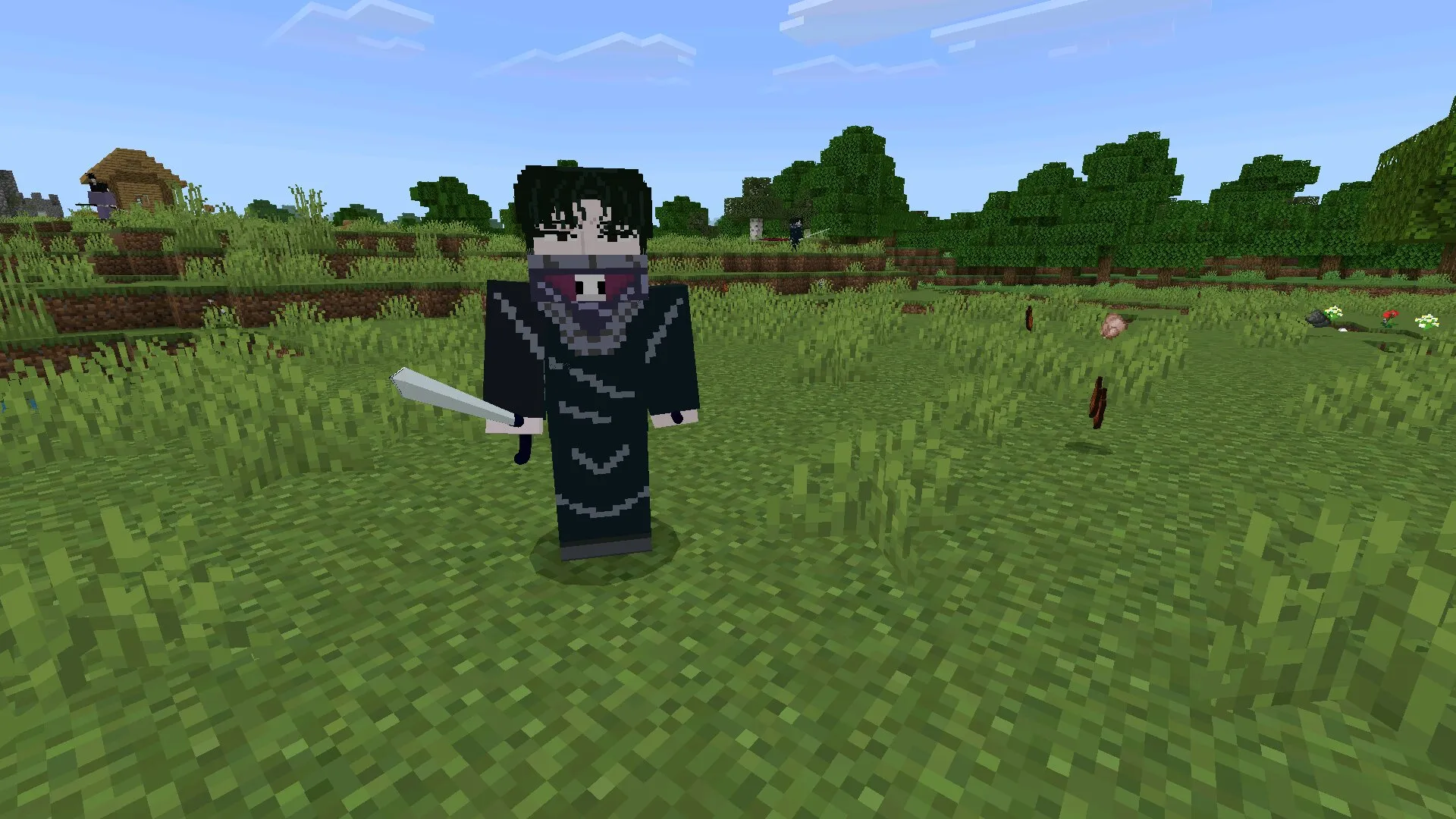 Герой из мода на Хантера для Minecraft PE