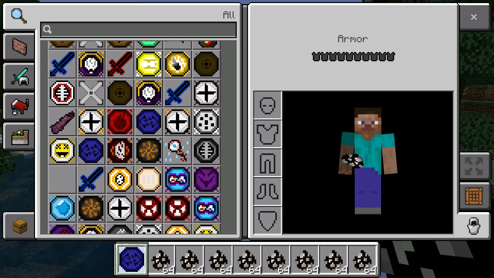 Инвентарь из Мода Jujutsu Kaisen в Майнкрафт ПЕ