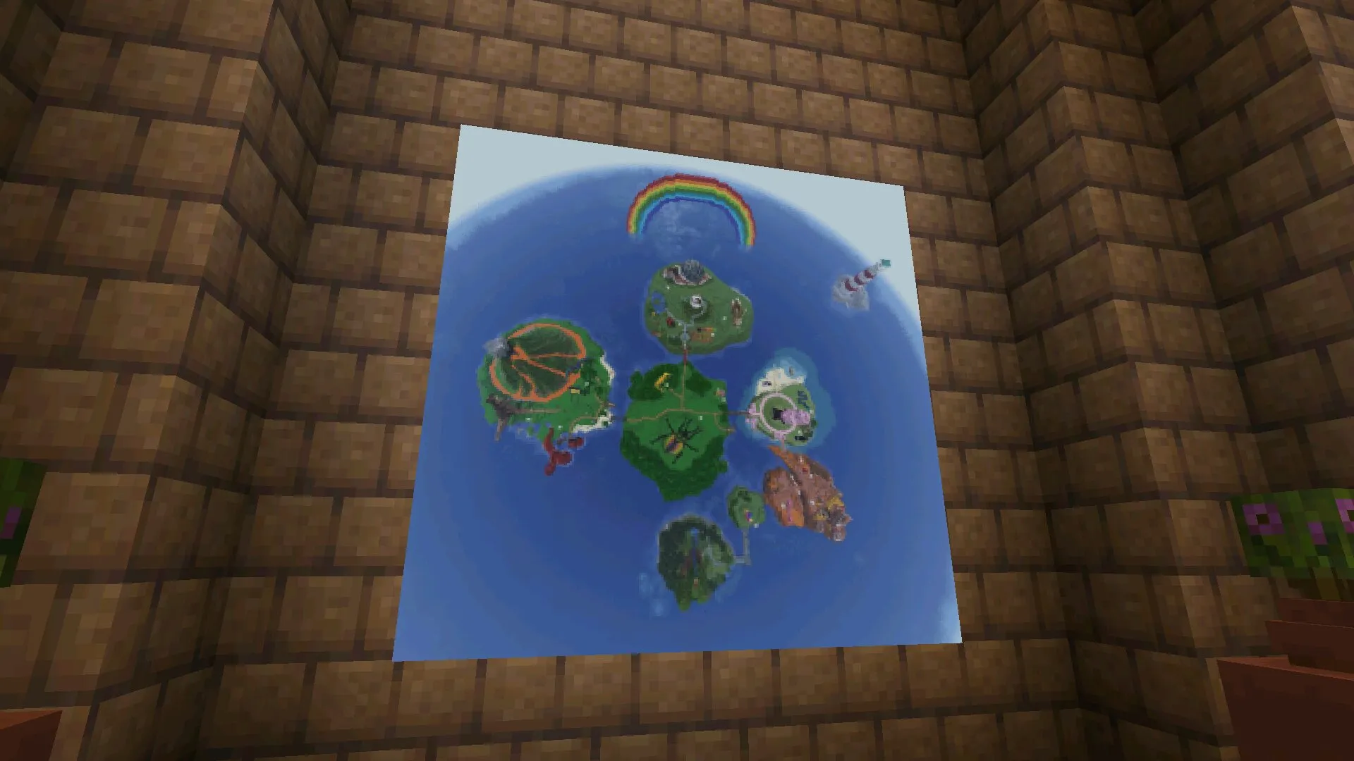 Мир из мода Раскрасить в Майнкрафт ПЕ