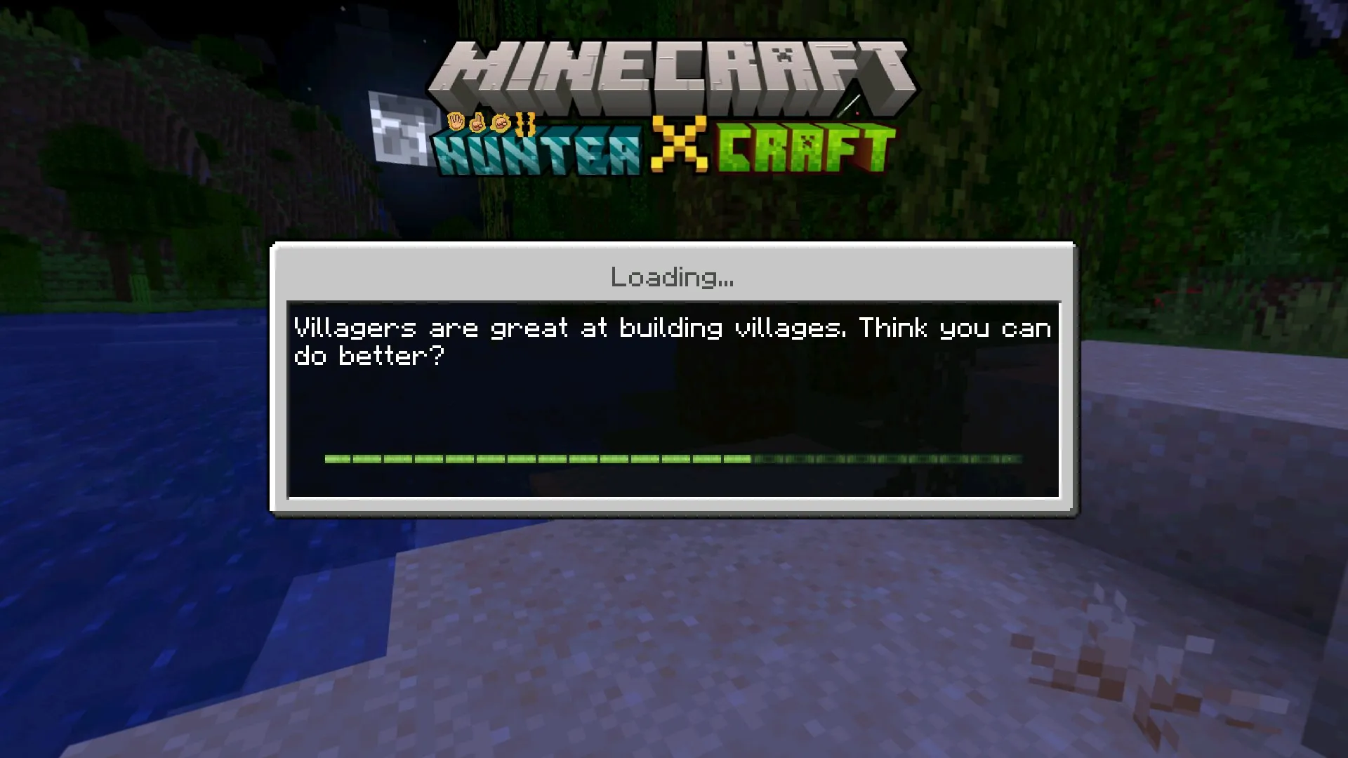 Загрузка из мода на Хантера для Minecraft PE