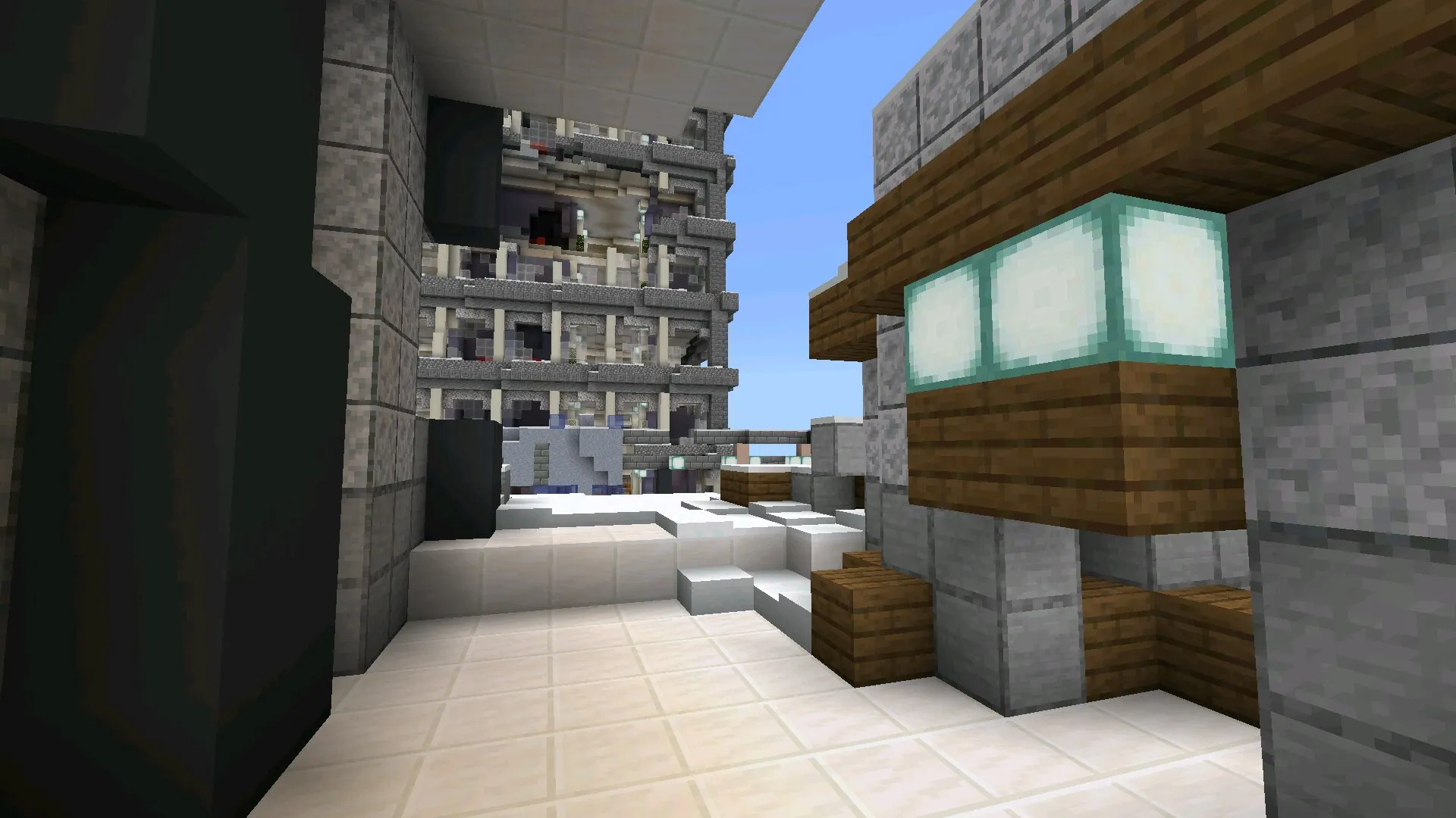 Старт из карты Затопленный город для Майнкрафт ПЕ