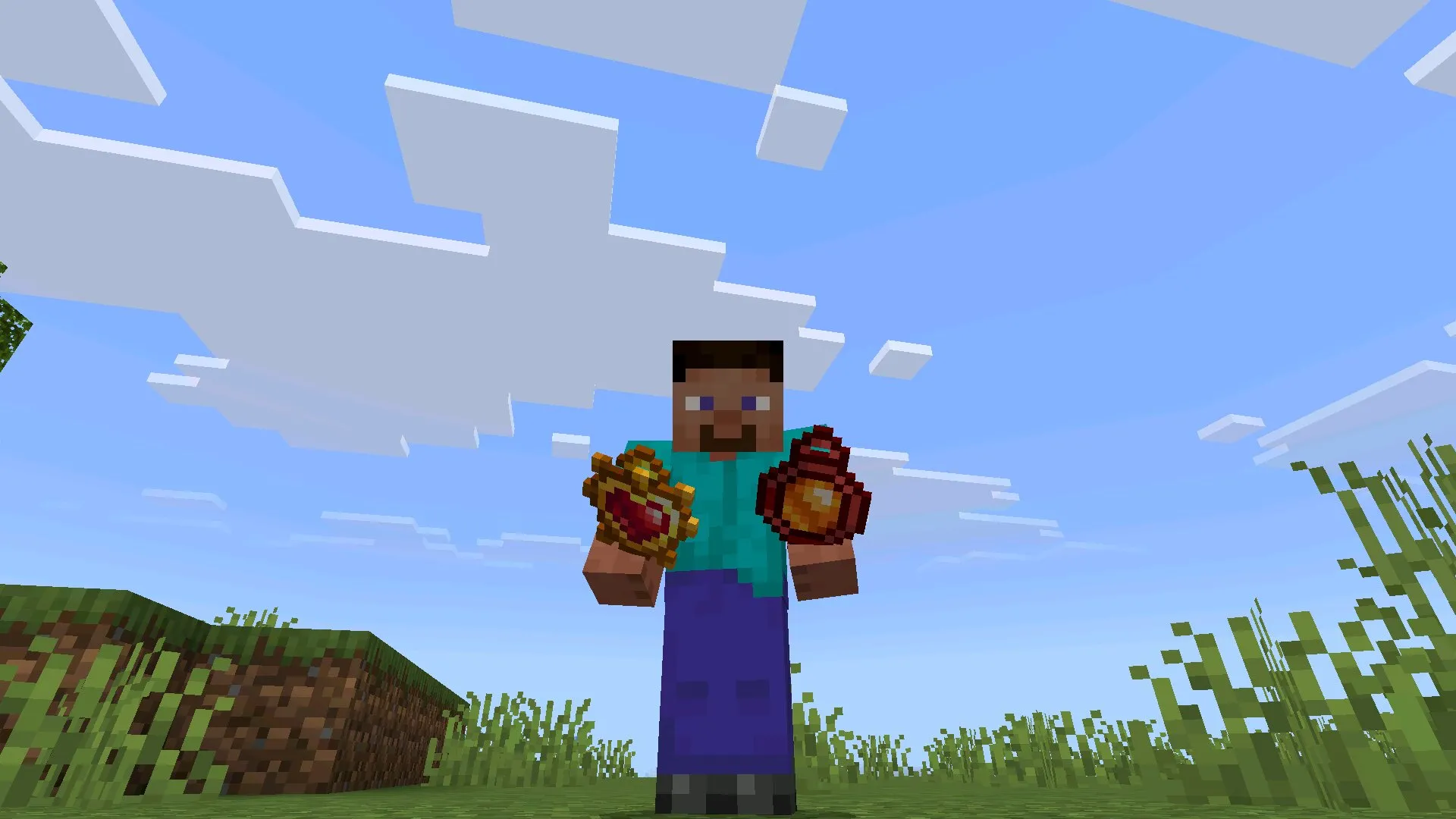 Мод на Амулеты в Майнкрафт ПЕ