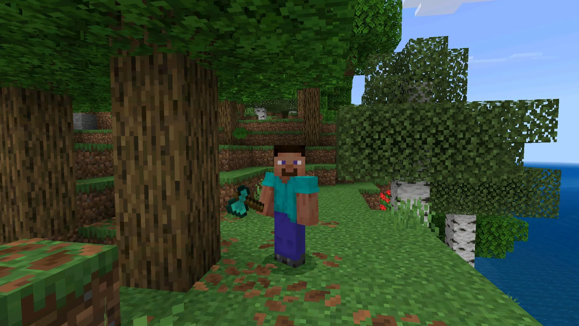 Топор из мода на богача для Майнкрафт ПЕ