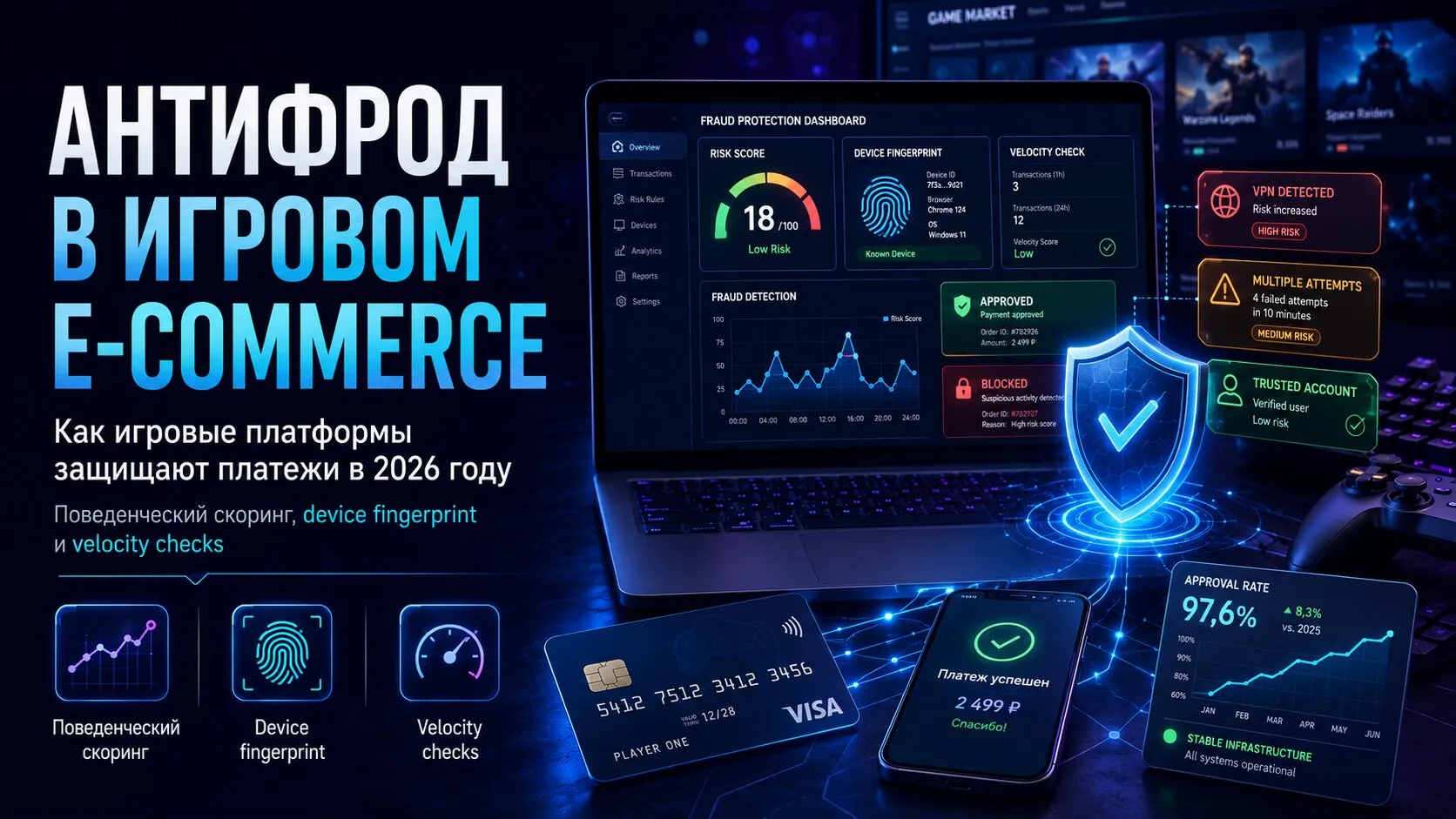 Антифрод в игровых платежах: практические паттерны для e-commerce