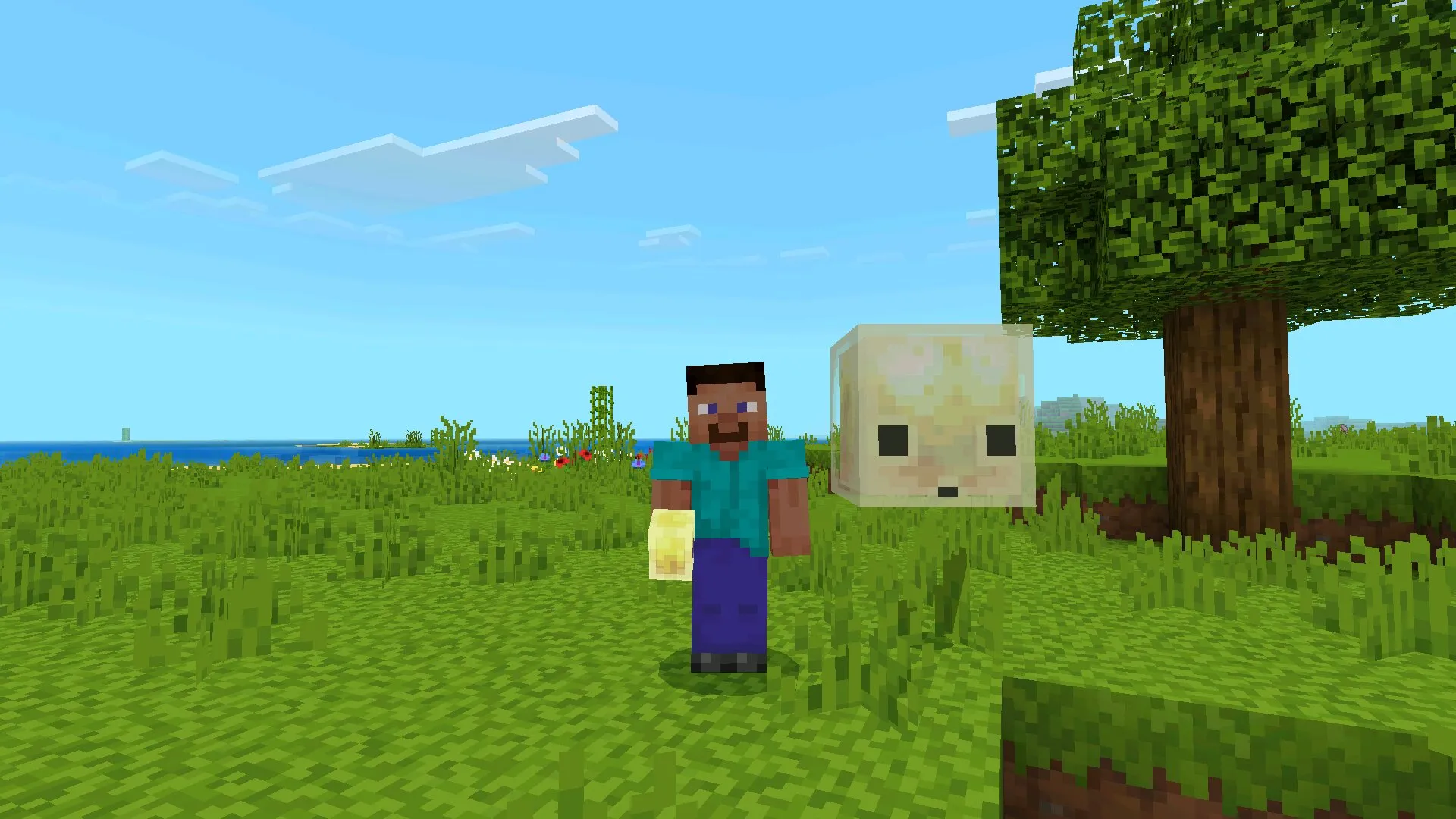 Куб из текстуры Action And Stuff для Minecraft PE