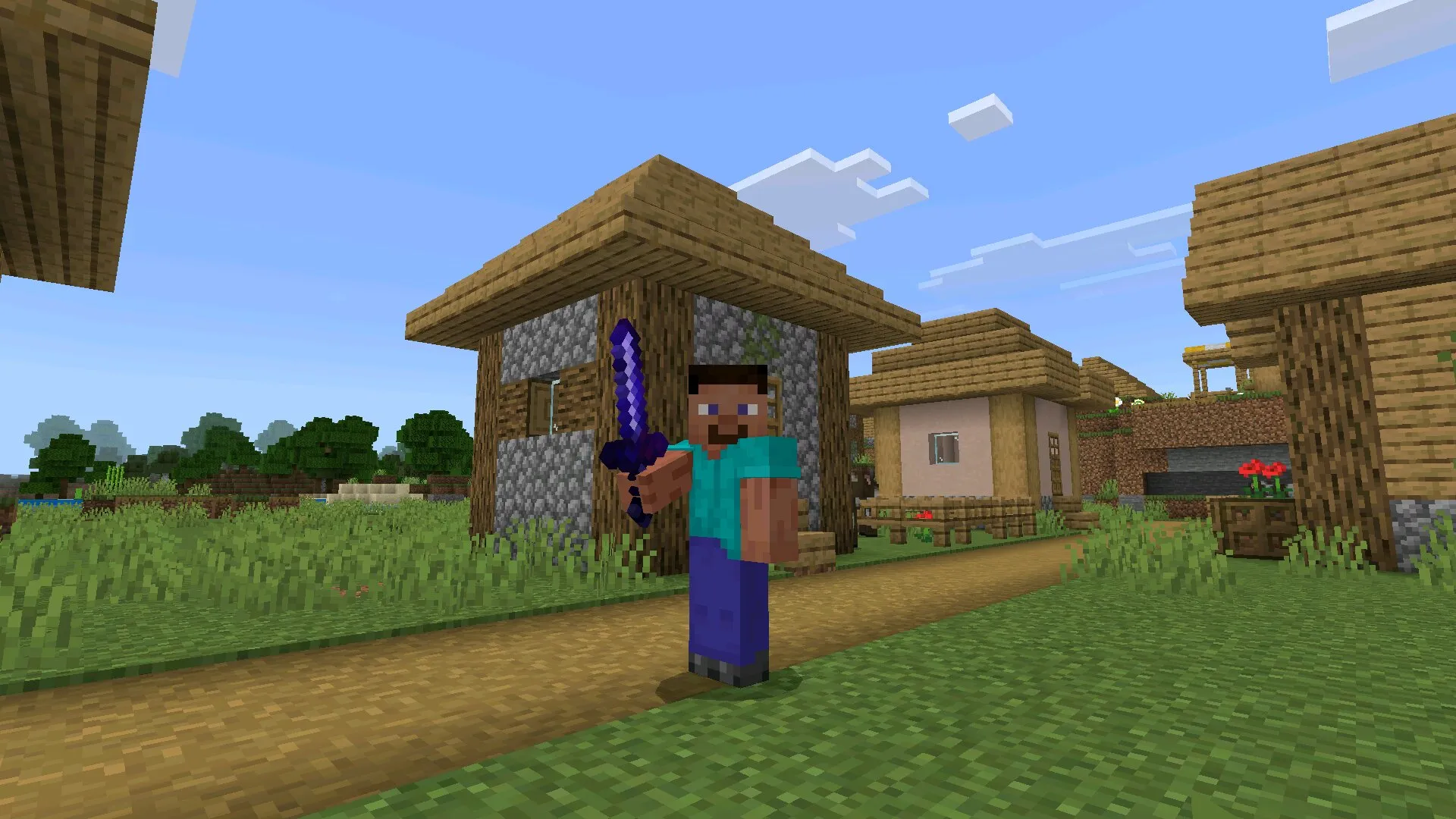 Меч из мода Экскалибур для Minecraft PE