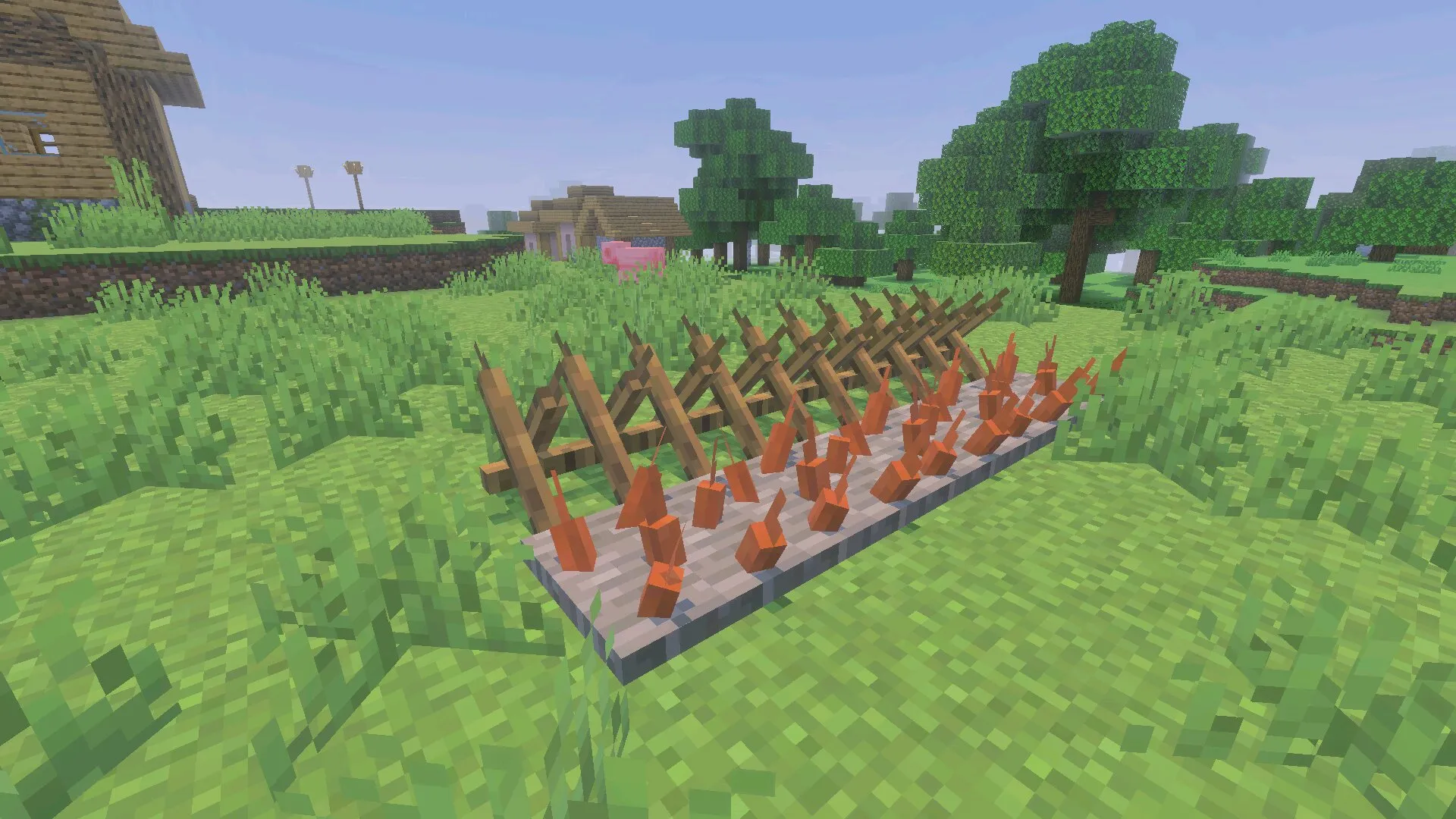 Шипы из мода Rise and Survive для Minecraft PE