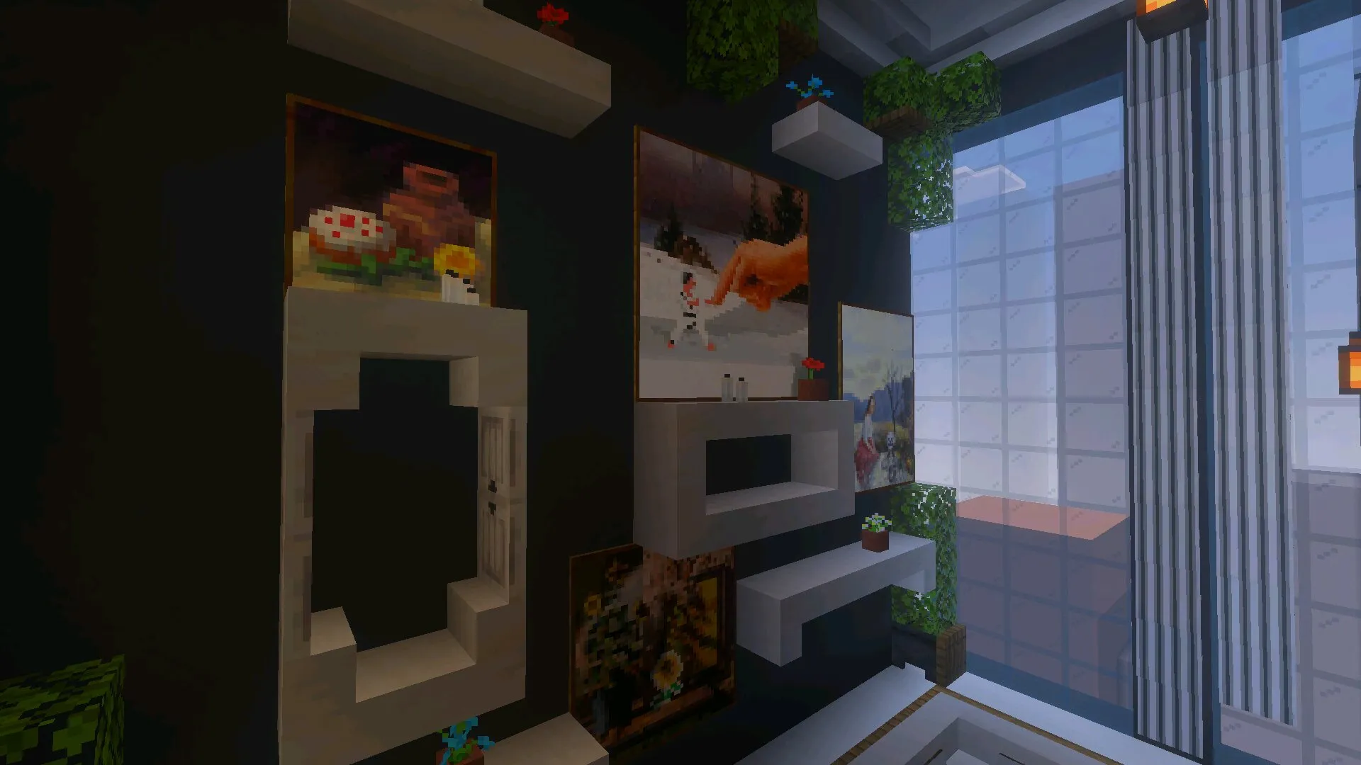 Картины из карты Квартира для Майнкрафт ПЕ