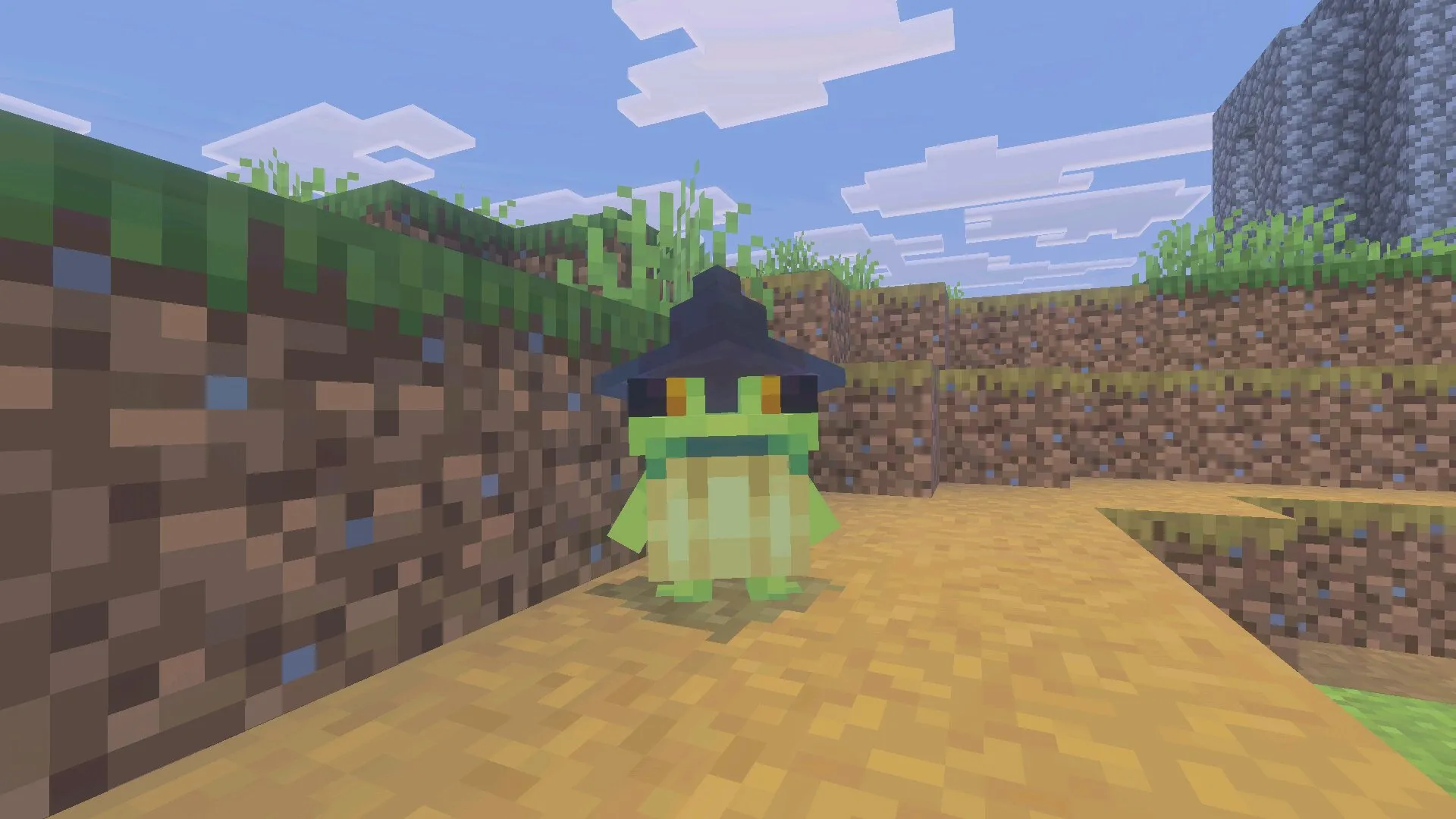 Мод Ribbits в Майнкрафт ПЕ