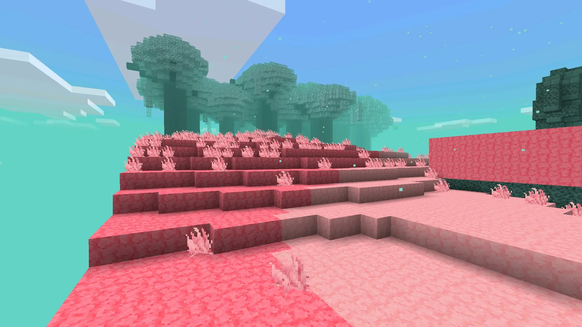 Измерение из Мода на Сифт для Minecraft Bedrock