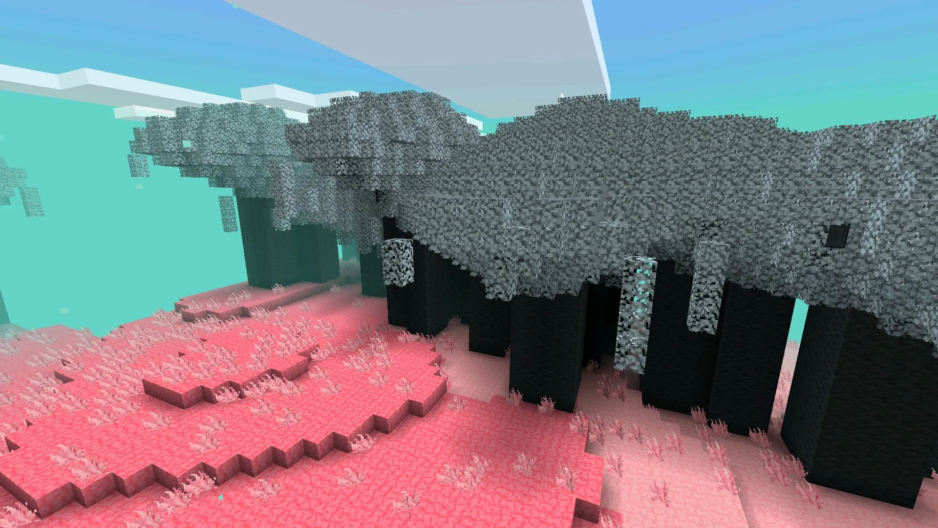 Лес из Мода на Сифт для Minecraft Bedrock