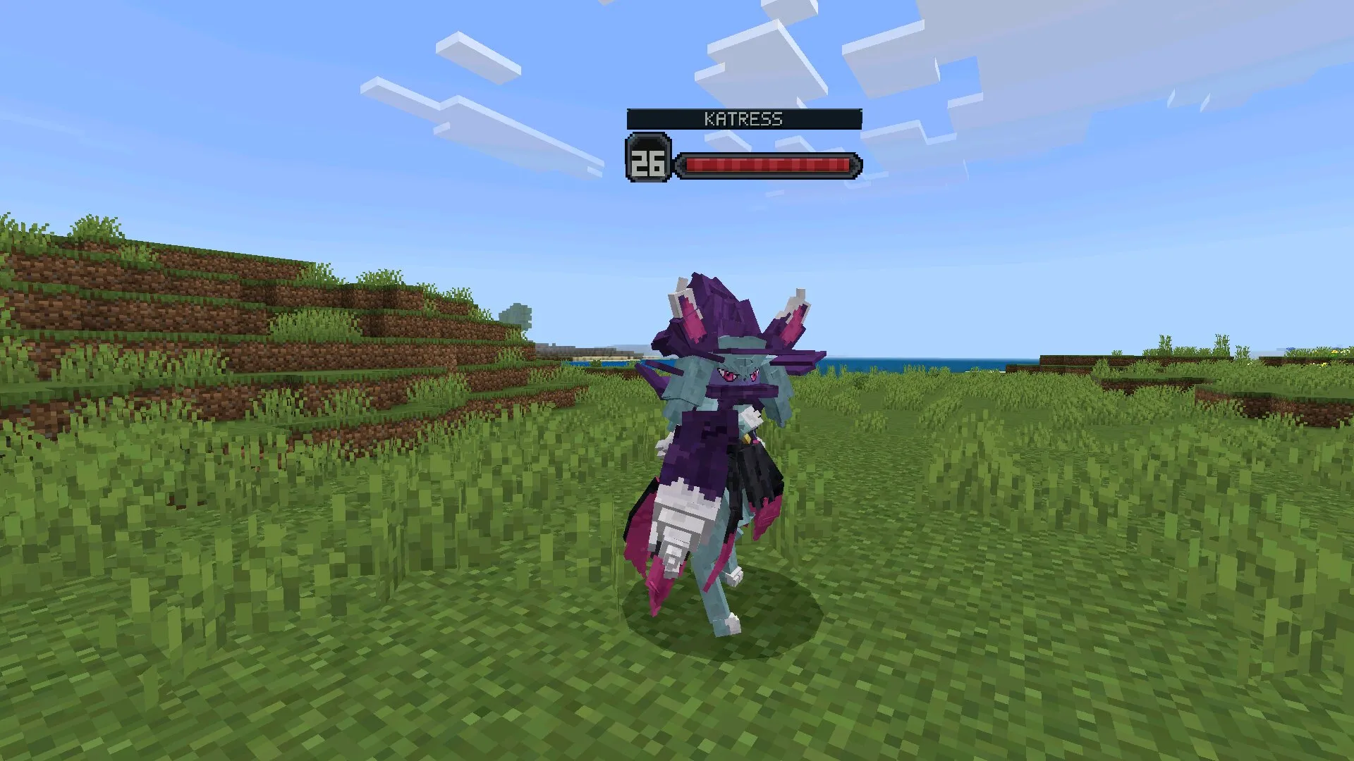 Катресс из Мода Palcraft для Майнкрафт Бедрок