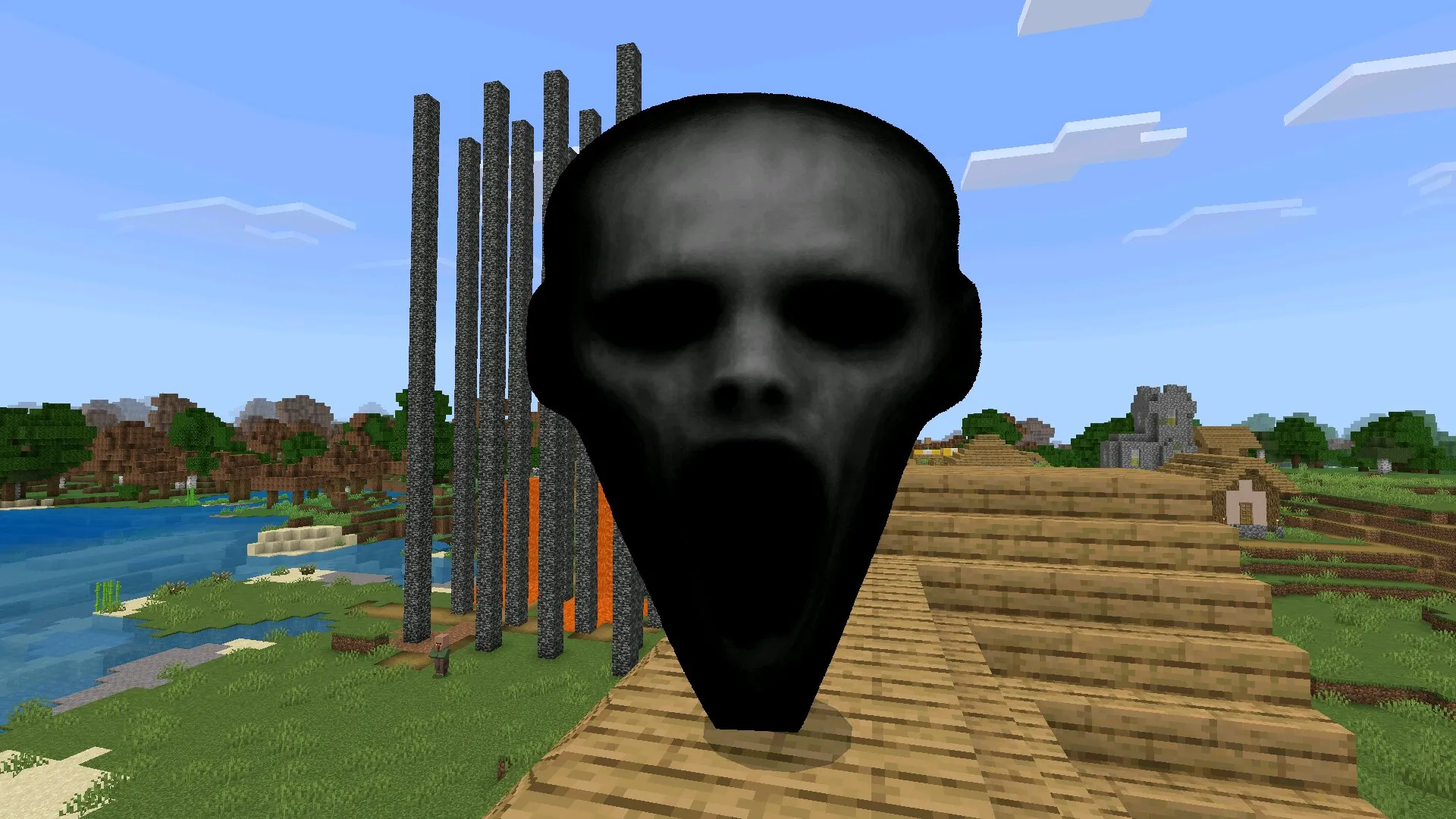 Лицо из Мода Split Self для Minecraft Bedrock